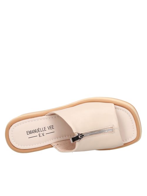 Mules Zeppa in pelle EMANUELLE VEE | 431M-729-10-P103BEIGE